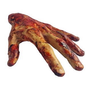 Silicone HORROR PROP blessé film de main féminine détails de haute qualité sang zombie mort, main féminine zombie grandeur nature pour Halloween