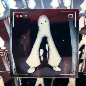 Fresno Nightcrawler Cryptid Sticker | Spooky 3 Inch Glow In The Dark Glossy Sticker