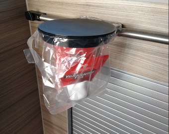 Campervan MicroBin (Fits 14mm or 16mm table rail ideal as a handy bin in your camper whilst on the road).