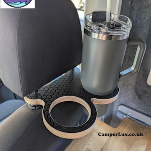 Headrest Double Cup Holder Ideal For Camper Vans VW T5 T6 Crafter