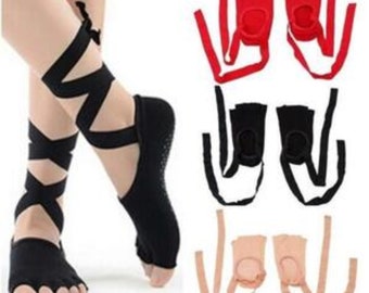 Dance Shoes Yoga Socks Slippers Gladiator   U.S.A