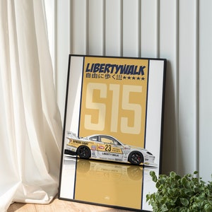Nissan Silvia S15 Poster LBWK Car Print Digital File Download JDM Wall ...
