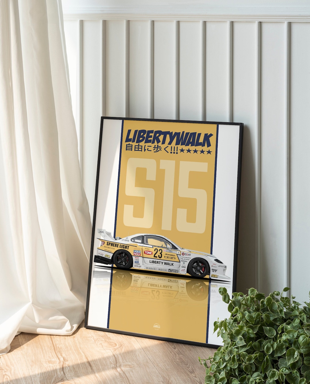 Nissan Silvia S15 Poster LBWK Car Poster, Garage Wall Art, Japan Car ...