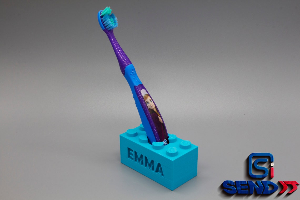 Lego Toothbrush Holder custom Colors Customizable With Name Etsy