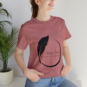 Camisa de notario público, camiseta de notario, notario móvil, regalo de notario público, accesorios notario público, firmado en mi presencia, regalo para notario