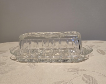 Vintage Anchor Hocking Butter Dish with Lid