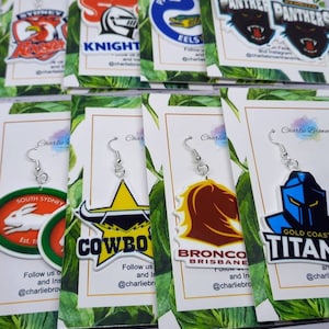 NRL Football Team Earrings