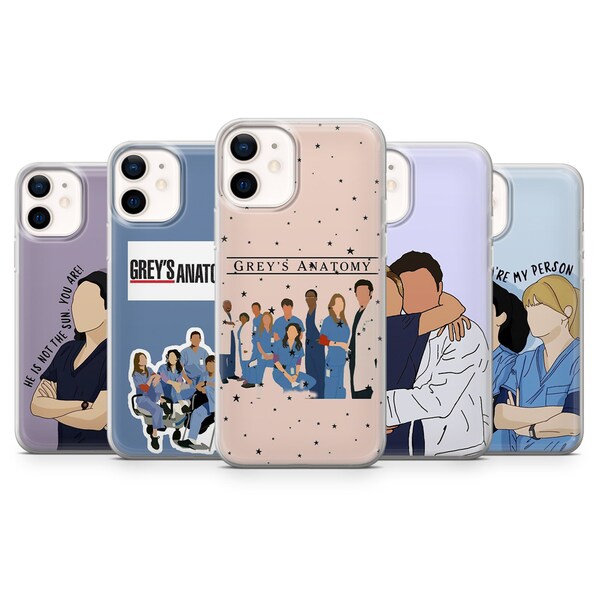 Grey's Anatomy Phone Case Series Esthetisch voor iPhone 14Pro, 13, 12, 11, XR, 7, 8, Samsung S23, S22, S21FE, A53, A14, A13, Pixel 7, 6A