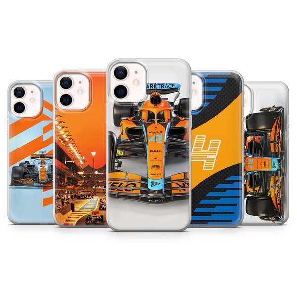 F1 Formula Phone Case Gulf Livery Monaco pour iPhone 14Pro, 13, 12, 11, XR, 7, 8, Samsung S23, S22, S21FE, A53, A14, A13, Pixel 7, 6A