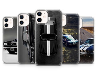 Sport Cars Art Phone Case Mustang Car Cover for iPhone 14Pro, 13, 12, 11, XR, 7, 8, Samsung S23, S22, S21FE, A53, A14, A13, Pixel 7, 6A