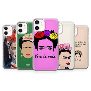 Custodia per telefono Frida Kahlo, cover per telefono Frida femminista per iPhone 14Pro, 13, 12, 11, XR, 7, 8, Samsung S23, S22, S21FE, A53, A14, A13, Pixel 7