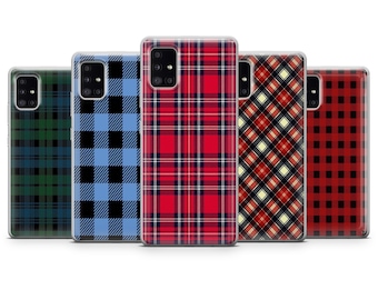 Tartan Cozy Plaid Phone Case Winter iPhone Case for iPhone 14Pro, 13, 12, 11, XR, 7, 8, Samsung S23, S22, S21FE, A53, A14, A13, Pixel 7, 6A
