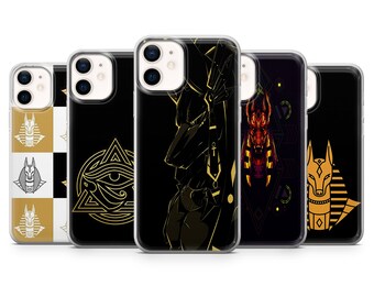 Anubis, Jackal Phone Case, Egypt Phone Case for iPhone 14Pro, 13, 12, 11, XR, 7, 8, Samsung S23, S22, S21FE, A53, A14, A13, Pixel 7, 6A