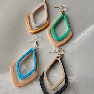 Lise Teardrop 3D Printed Earrings, Geometric, Elegant, Modern Earrings