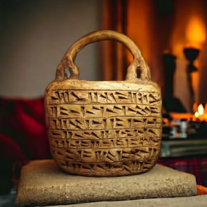 Die Anunnaki Handtasche/ Assyrische Handtasche Replik / Mystery Handtasche der Götter