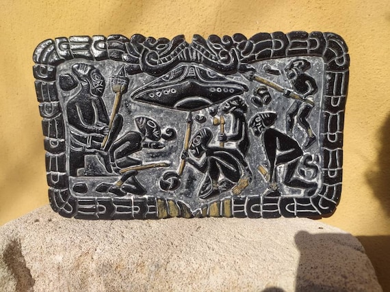 Aztec/mayan Wall Art Replica/inca Art/mexico Maya /ancient Alien