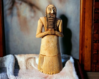 Sumerian Standing Male Worshiper Replica Statue ( 27cm)Tell Asmar Hoard