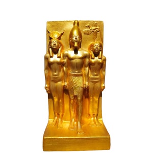 Ancient Egyptian Trinity/ISIS,Osiris,Horus /Ancient Egyptian Decor/ Desktop Ornament / Ancient Egyptian Gods/ Thoth