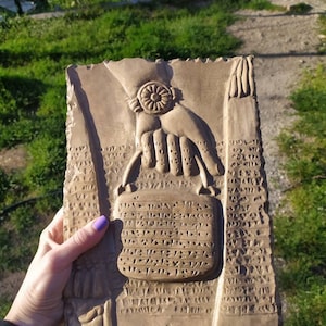 Sumerian Cuneiform Fragment hand / Sumerian Handbag /Annunaki Bag Replica Art/ Epic of Gilgamesh image 6