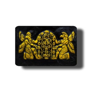 Nisroch - Dios águila asirio/Árbol de la vida/Annunnaki, Apkallu, Enki, Antigua tablilla cuneiforme sumeria/asirio/babilónico