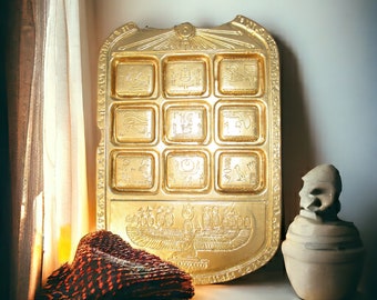 Die goldene Tablette von Ahkmenrah/Nachts im Museum/Aliens/Agyptisches Bild/Filmrequisite von Ahkmenrah