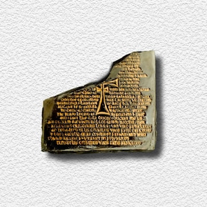 Indiana Jones and The last crusade(Indiana Jones Prop)/Replica Grail Tablet/Ancient tablet/Wall decor/Prop/Movie Prop,Wall tablo, Decoration