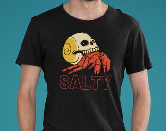 Salty Skull Crab T-Shirt Unisex Jersey Short Sleeve Tee