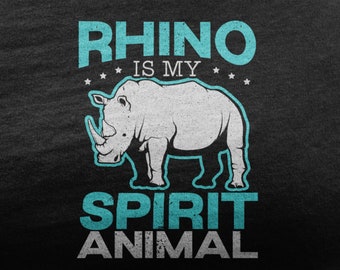 Rhino is My Spirit Animal Shirt Rhinoceros Tee for Animal - Etsy Rhino is My Spirit Animal Shirt Rhinoceros Tee for Animal - Etsy