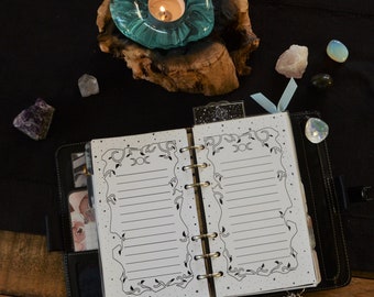 Witchy Moon Vines Personal Planner Inserts (Digital Download)