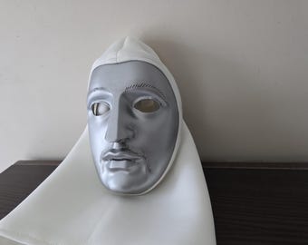 high definition 3d printed mask design with a custom-made hoodie