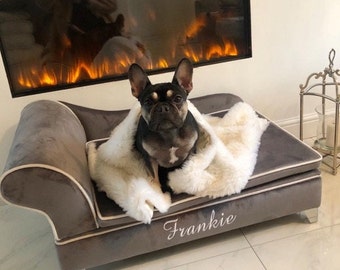 Personalised Dog Chaise With Storage