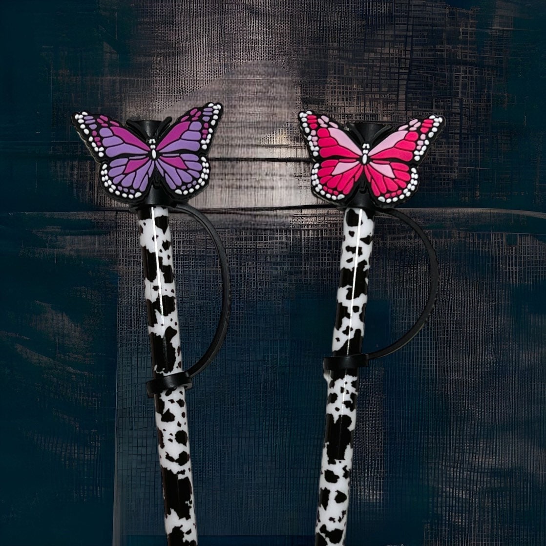 Glass Butterfly Birthday Straws - CreativeFemininity