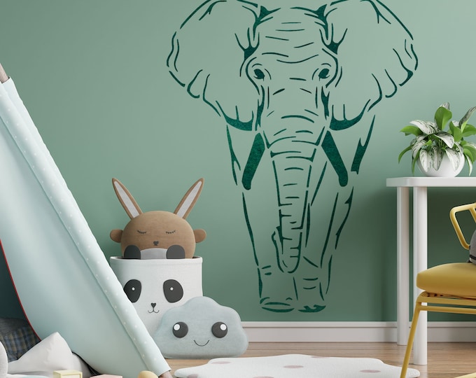 Elephant Stencil 89x70cm, 0.5 / 1mm thick, Reusable