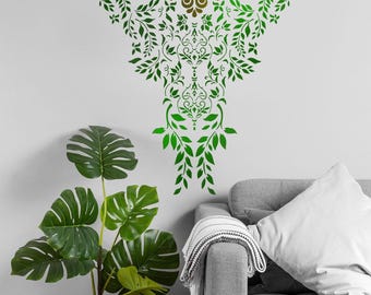 Flowing Mandala Stencil 120x89 cm; 0.5mm thick, Reusable
