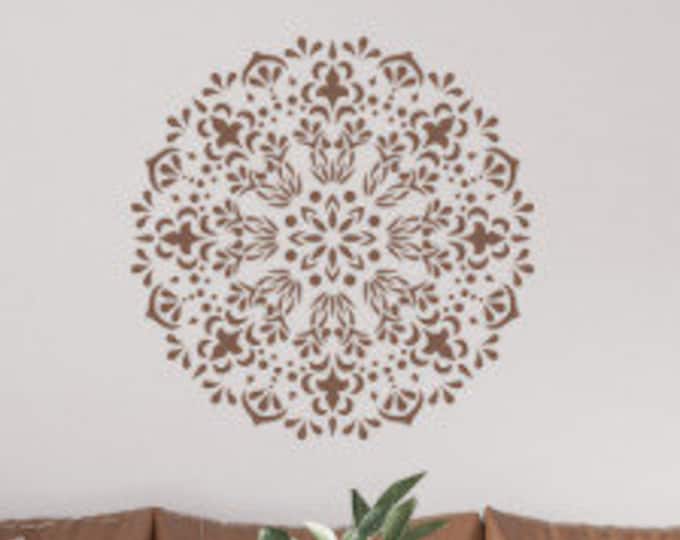 Mandala Bloom Big Stencil, diameter 85cm or 55cm, thick 0.5mm, SP179