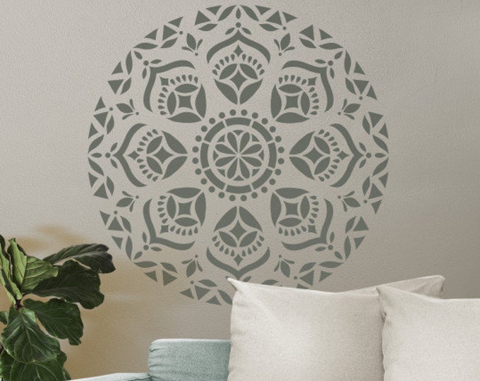 Mandala Devi Big Stencil, diameter 85cm or 55cm, thick 0.5mm - SP176