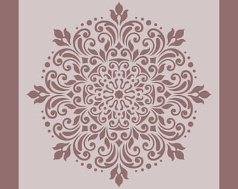 STENCIL MANDALA SOUL, 59x59cm or 89x89cm, 0.5 or 1mm thick