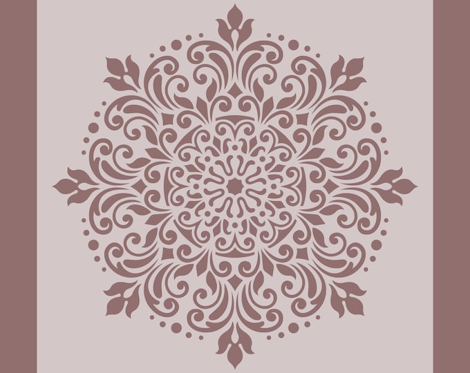 STENCIL MANDALA SOUL, 59x59cm or 89x89cm, 0.5 or 1mm thick