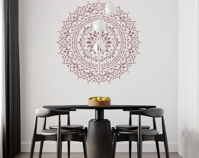 STENCIL MANDALA PHOEBE, 59x59cm or 89x89cm, 0.5 or 1mm thick