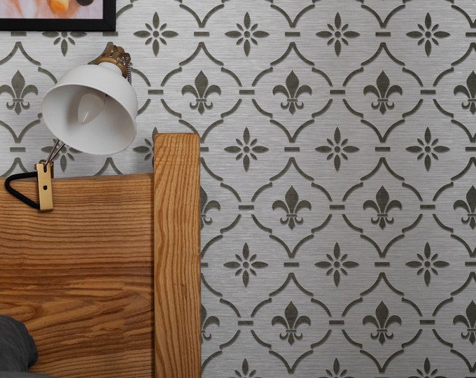 Amphor Damask Motif Stencil, 410x340x1mm; SP230