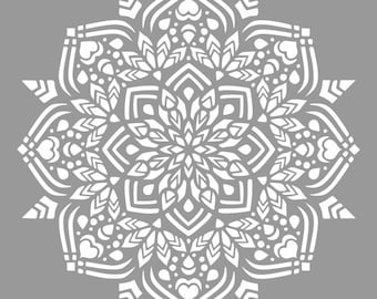 STENCIL MANDALA 59x59cm, 0.5mm thick, code: 220321-5