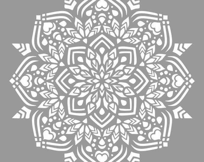 STENCIL MANDALA 59x59cm, 0.5mm thick, code: 220321-5