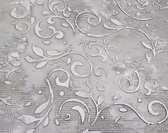 89*74cm or 59*49cm, 1mm or 0.5mm thick, AMALTHEA Repetitive Stencil, DIY Home Decor, Paint or Plaster Stencil, Textured Wall Stencil