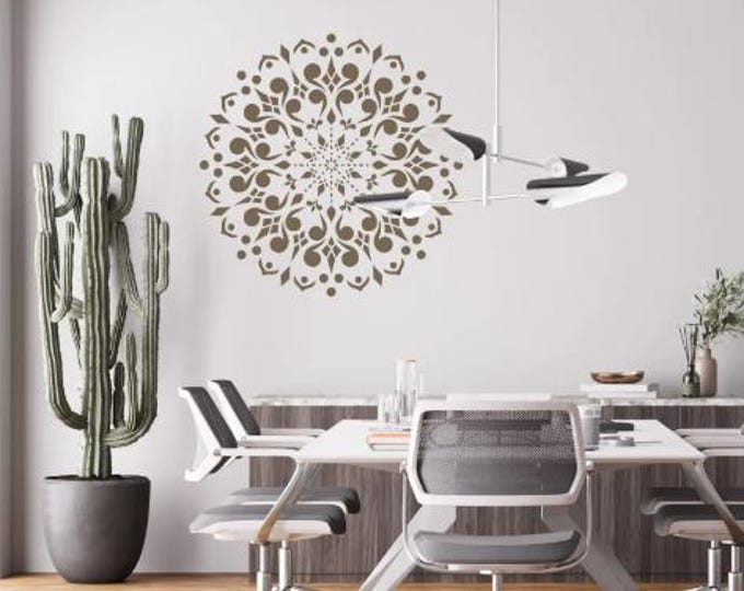 Mandala Sun Big Stencil, diameter 85cm or 55cm, thick 0.5mm, SP177