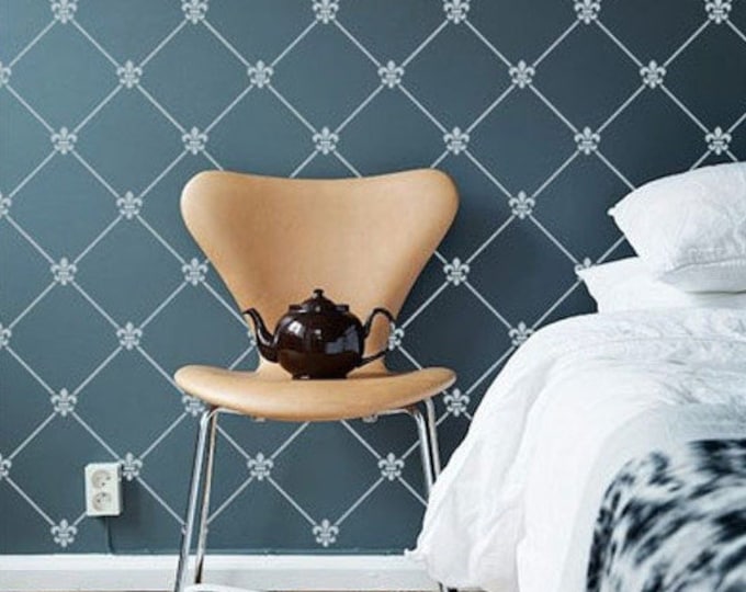 Damask Dots Stencil 59x59cm, thick 0.5mm, SP82-4
