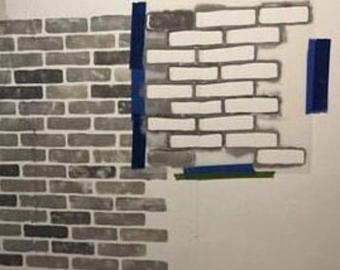 Irregular Brick Stencil, dimension 91x89cm or 61x59cm, thick 0.5mm or 1mm, SP37