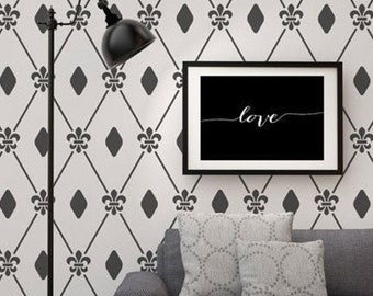 Damask Dots Reusable Stencil SP82-1