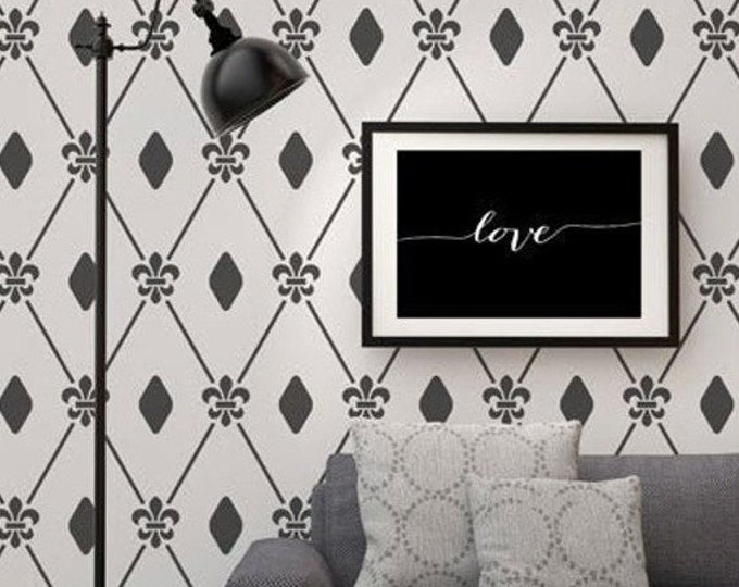 Damask Dots Reusable Stencil SP82-1
