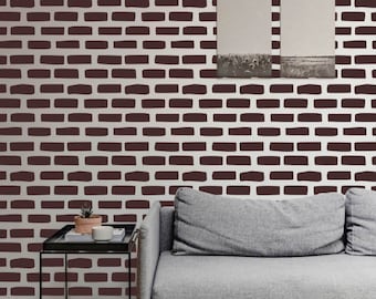 Vintage Brick Stencil 59x59cm, SP147