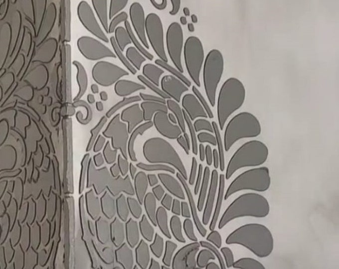 Stencil Majestique Peacock 890*660mm, 1mm or 0.5mm thick, Reusable